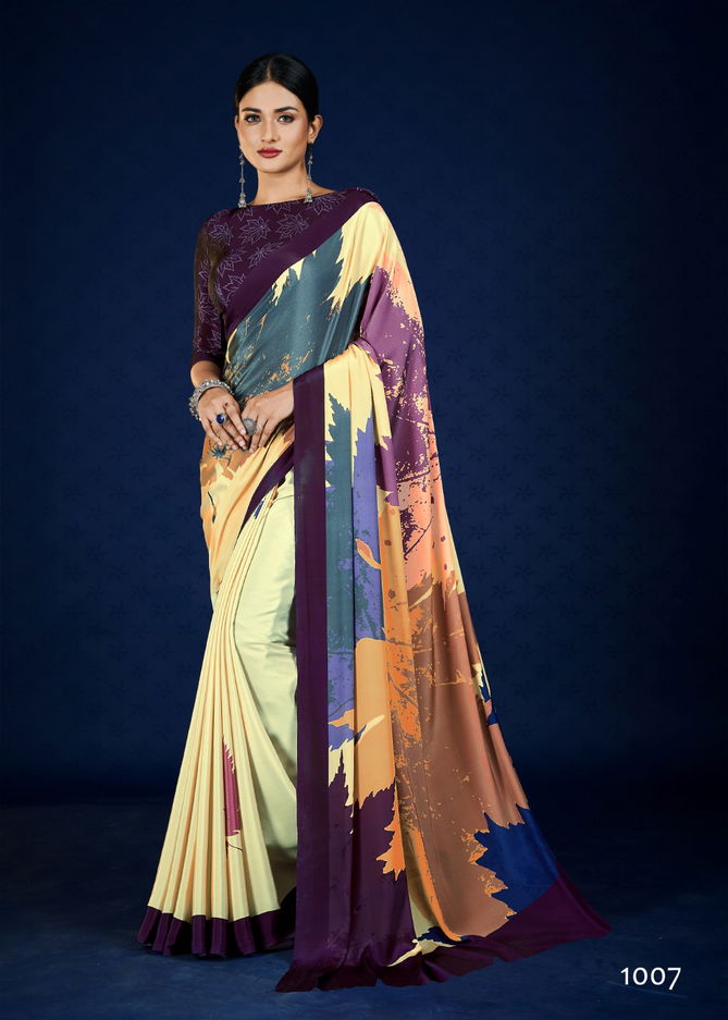 Roma By Jivora Crepe Digital Printed Casual Wear Saree Wholesale In India