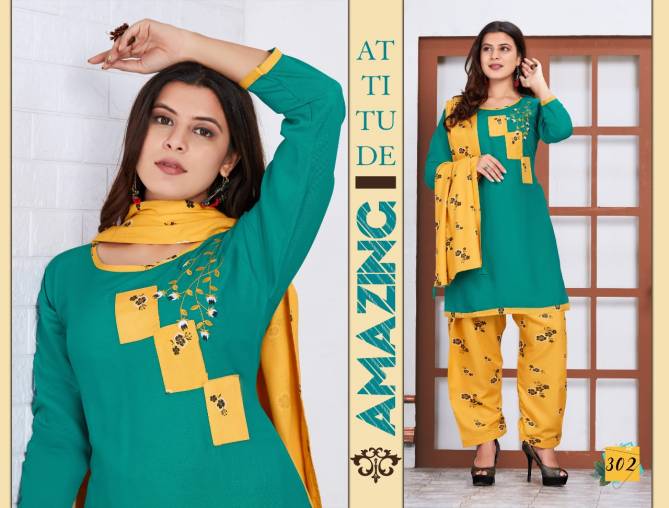 Trendy First Lady 2 Latest fancy Regular Casual Wear Rayon Printed Readymade Collection
