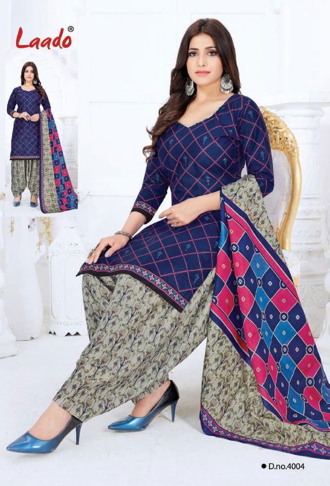 Laado Priyanka Vol 4 Latest Pure Cotton Printed Casual Wear Dress Material Collection 