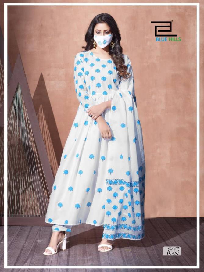 Blue Hills Capture Vol 1 Latest Printed Rayon Kurti With Plazzo Casual Wear readymade Collection