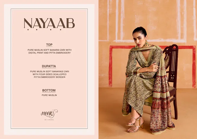 Nayaab Vol 198 By Kimora Heer Muslin Salwar Suits Wholesale Price In Surat