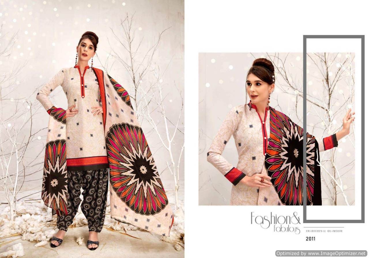 Latest Designer Printed Soft Cotton Dress Material With Cotton Dupatta