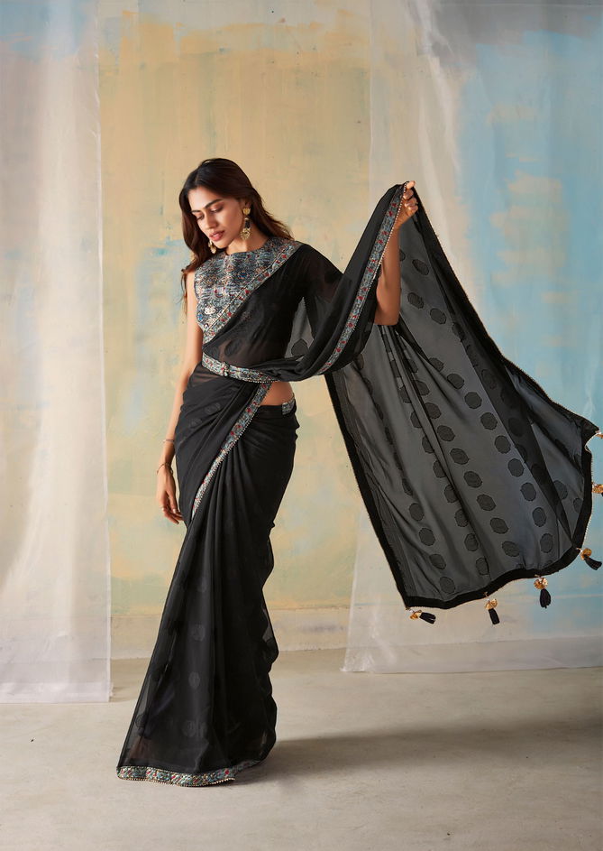 Sadi By Rajyog Georgette Fancy Saree Catalog