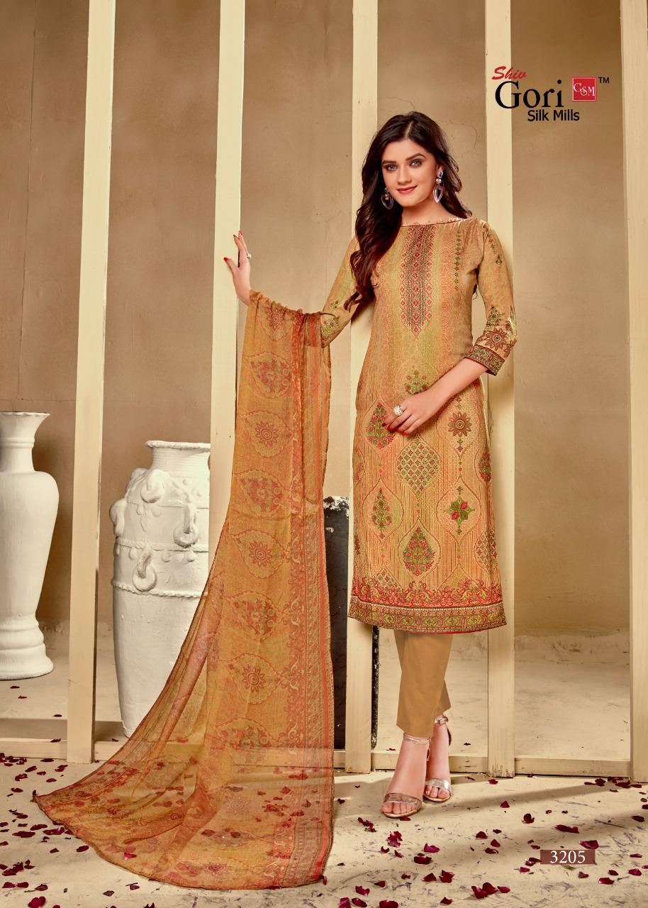 Gori Panjabi Kudi Vol 32 Latest Heavy Cotton Printed Dress Materials With Exquisitely Printed Pure Chiffon Dupatta Collection
