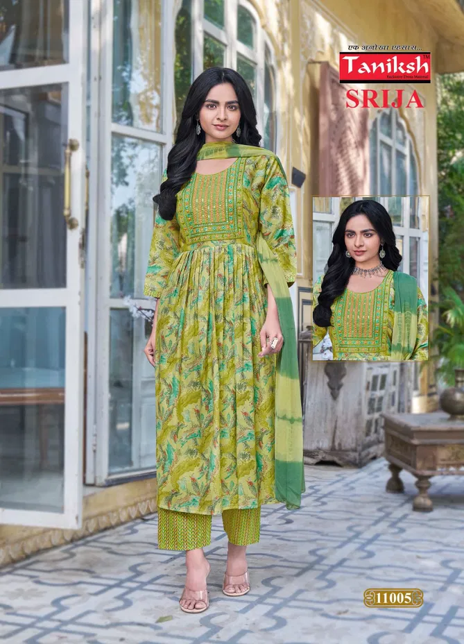 Srija Vol 11 By Taniksh Rayon Kurti With Bottom Dupatta Exporters In India