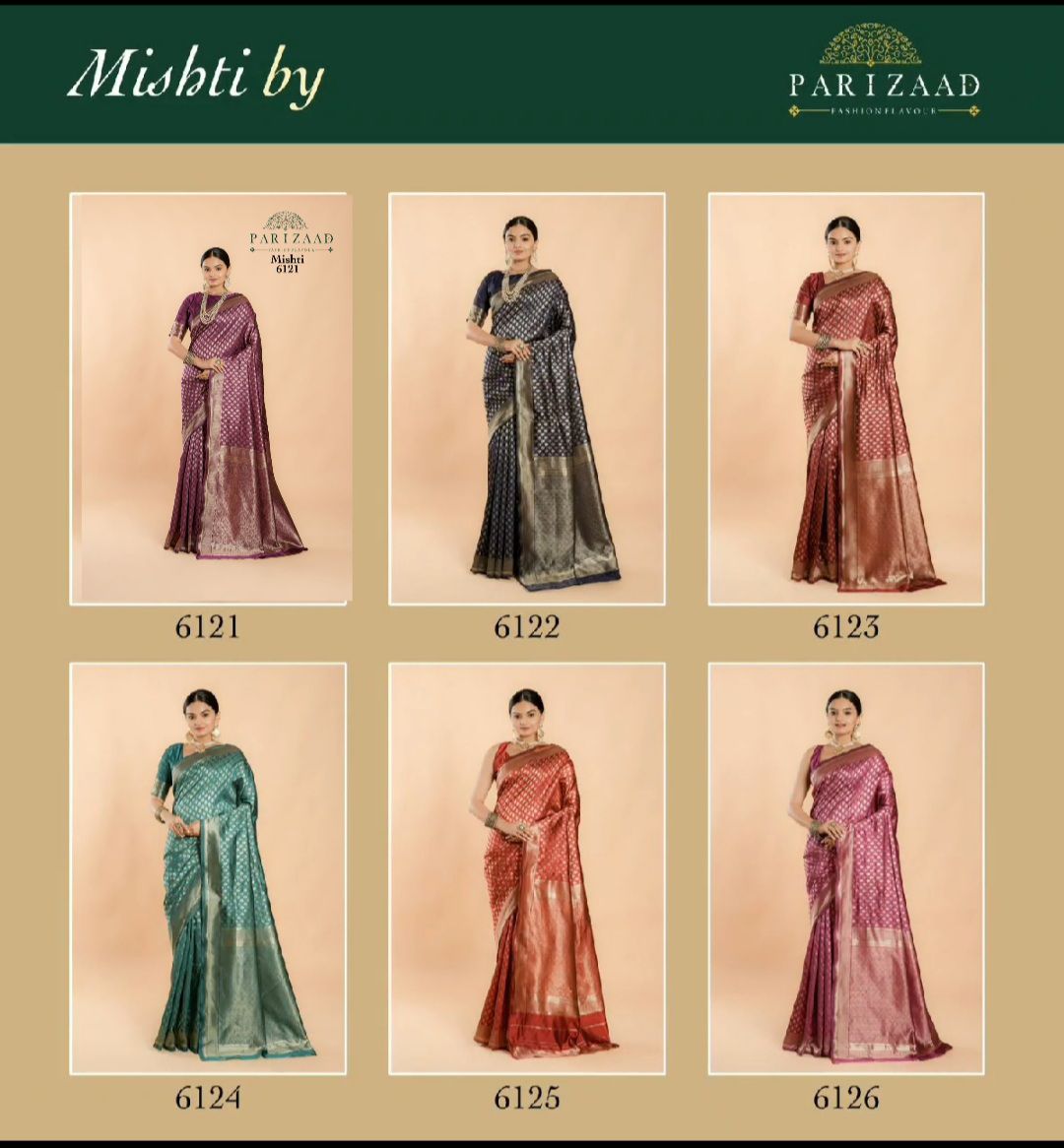 Mishti By Parizaad Designer Silk Sarees Catalog