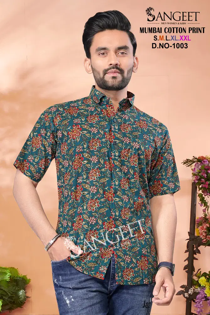 Sangeet Mumbai Cotton Print Mens T Shirt Wholesale In India