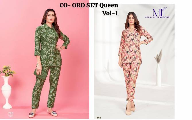 Co-ord Set Queen Vol 1 By Moksh Riyon Ladies Western Wholesale Online