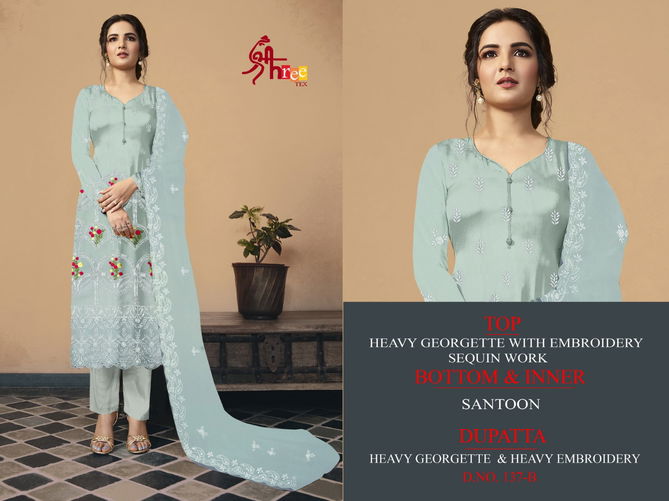 Shree Tex 137 Series Latest Fancy Designer Festive Wear Heavy Georgette  Pakistani Salwar Suits Collection