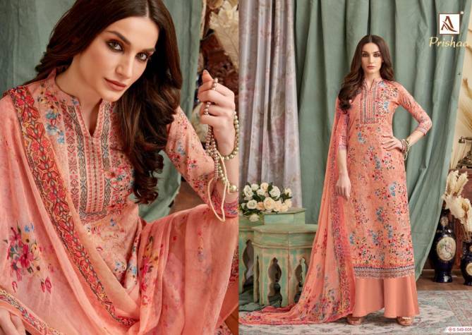 Alok Prishaa Latest Fancy casual Wear Pure Cotton Jam Digital Print with Swarovski Diamond Work Dress Material Collection