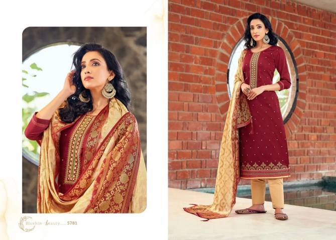 Kessi Asopalav 18  Latest fancy festive Wear Jam Silk with Embroidery Work Designer Dress Material Collection
