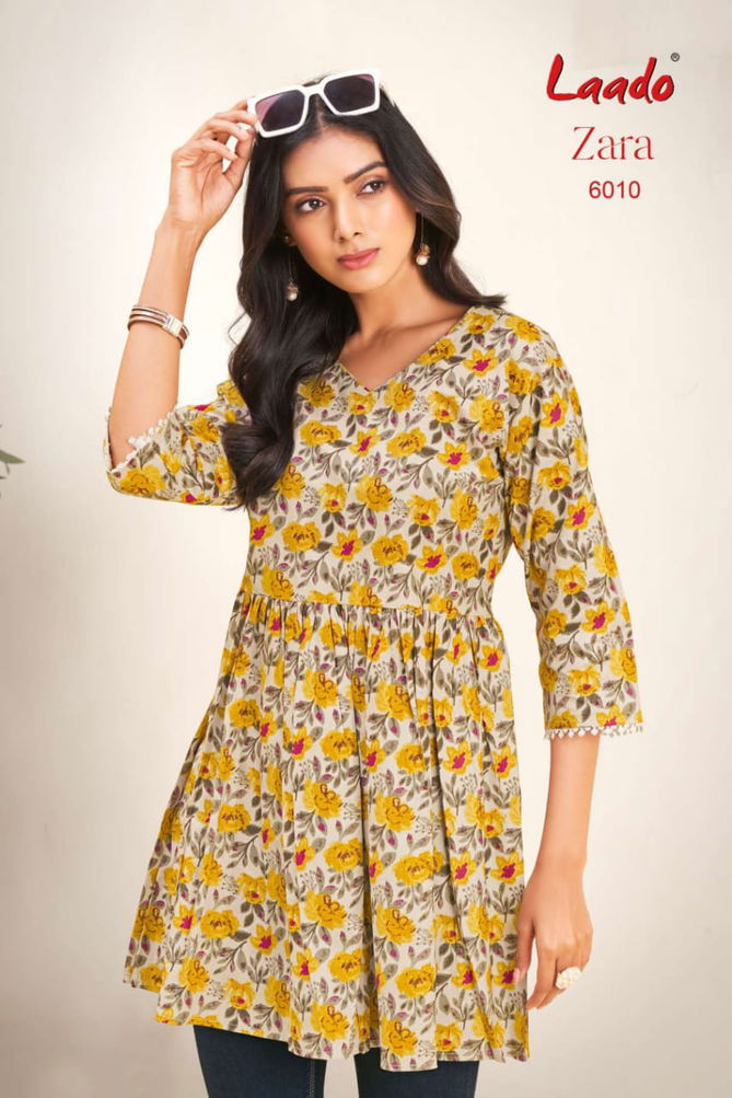 Zara Vol 6 By Laado Cotton Printed Ladies Top Wholesale In India