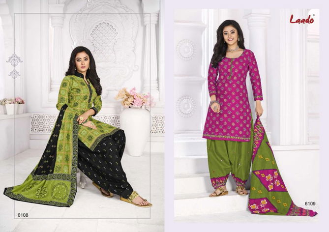 Laado Print 61 Fancy Regular Wear Cotton Printed Dress Material Collection