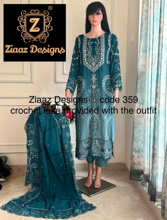 Ziaaz Designs Georgette Pakistani Salwar Suit Wholesalers in Delhi