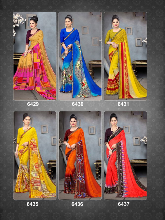 Haytee Advance Booking 12 Latest Daily Wear Heavy Dani Printed Saree Collection