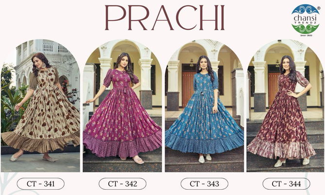 Prachi By Chansi Trendz Rayon Ladies One Piece Western Dress Exporters In India                                       