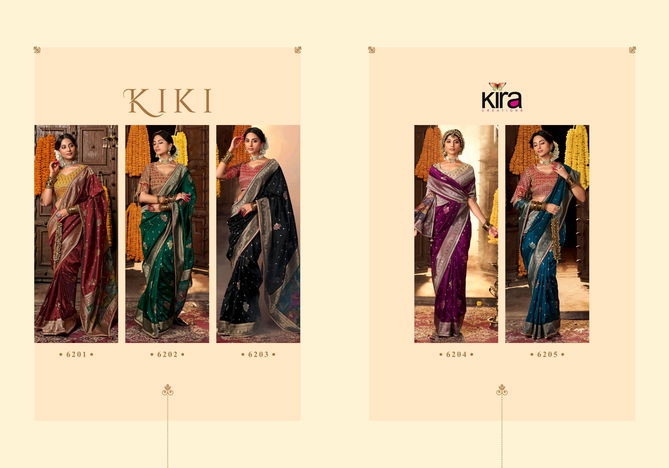 Kiki By Kira Silk Weaving Fancy Saree Exporters In India