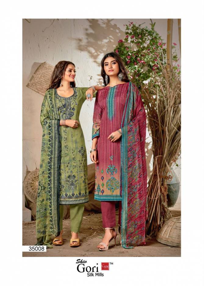 Shiv Gori Punjabi Kudi 35 Latest Fancy Designer Casual Wear Premium Cotton Digital Collection Dress Material Collection
