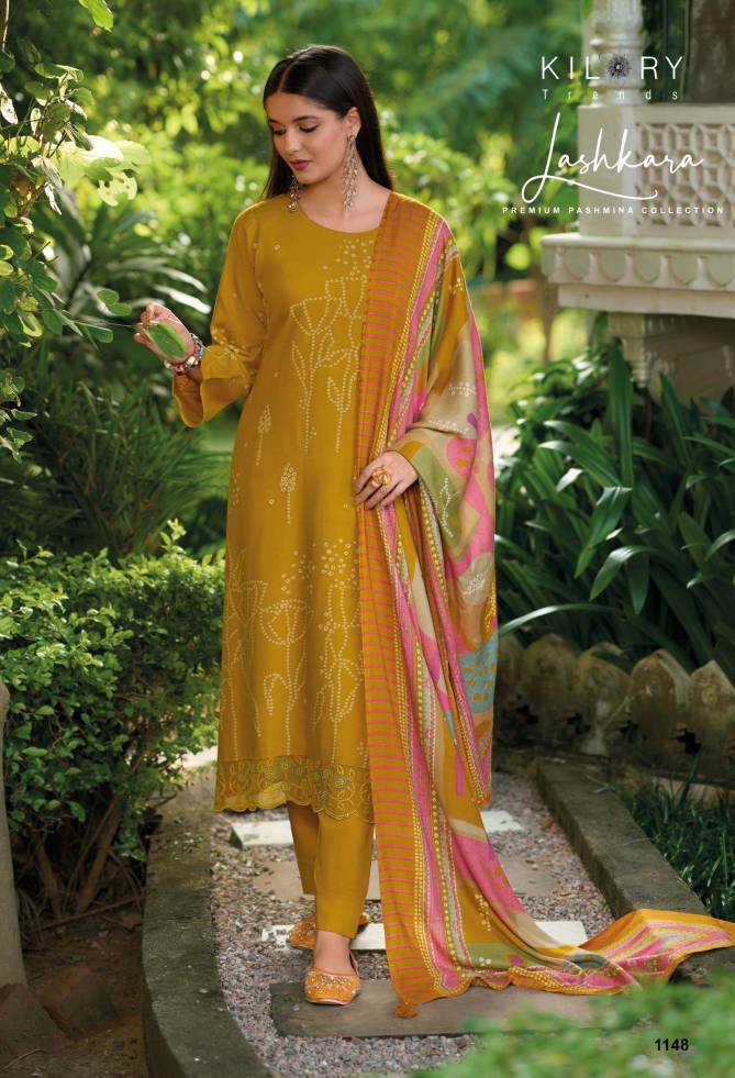 Lashkara By Kilory Pashmina Kurti With Bottom Dupatta Exporters In India