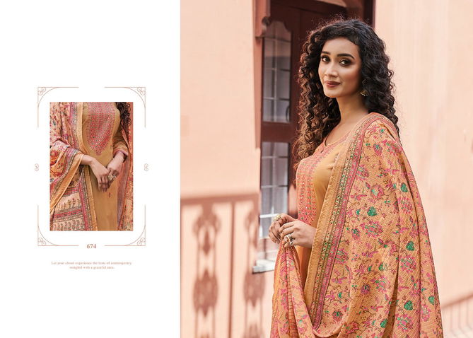 Triple Aaa Kamlee Latest Fancy Designer Casual Wear Jam Silk Festive Wear Dress Material Collection
