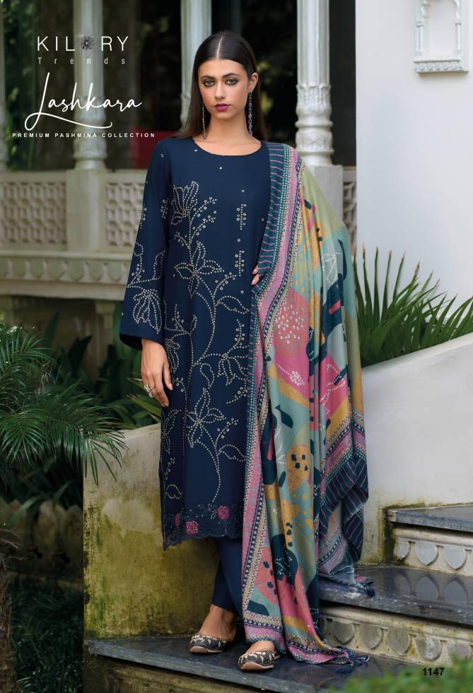 Lashkara By Kilory Pashmina Kurti With Bottom Dupatta Exporters In India