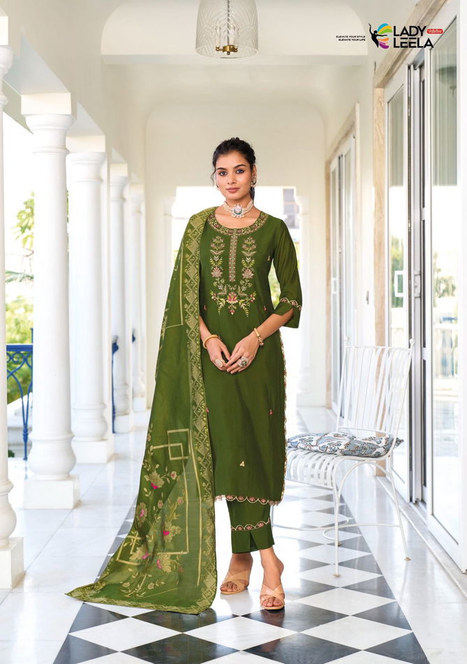  Libaas E Ishq By Lady Leela Embroidery Kurti With Bottom Dupatta