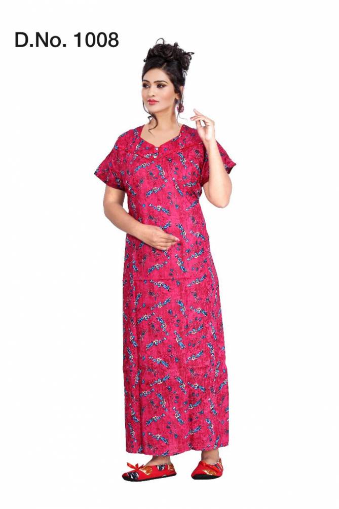Fashion Talk 1008 Pure Cotton Print Casual Wear Nighty Collection
