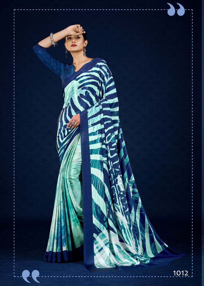 Roma By Jivora Crepe Digital Printed Casual Wear Saree Wholesale In India