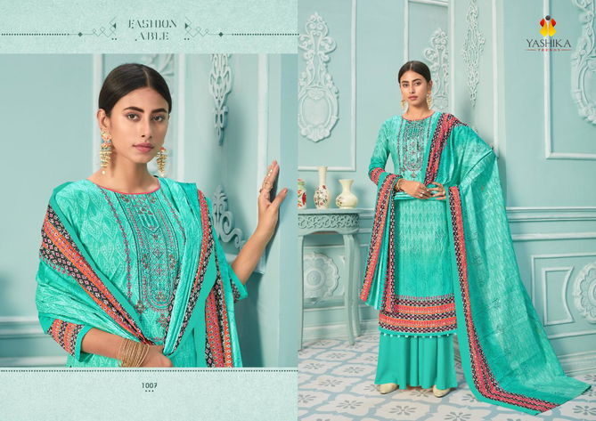 Yashika Zuffat 1 Latest Designer Festive Wear Pure Lawn Cotton Printed Dress Material Collection
