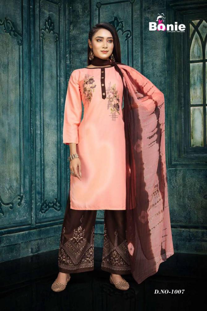 Bonie Hemani Fancy Ethnic Wear Kurtis With Palazzo With Dupatta Readymade Collection

