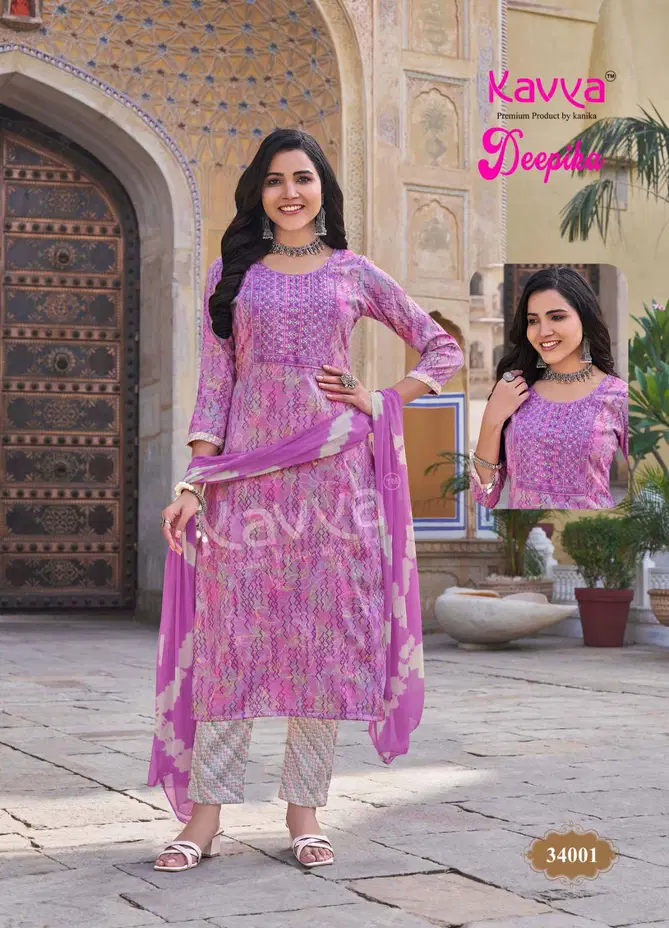 Deepika Vol 34 By Kavya Straight Kurti With Bottom Dupatta Wholesale Online