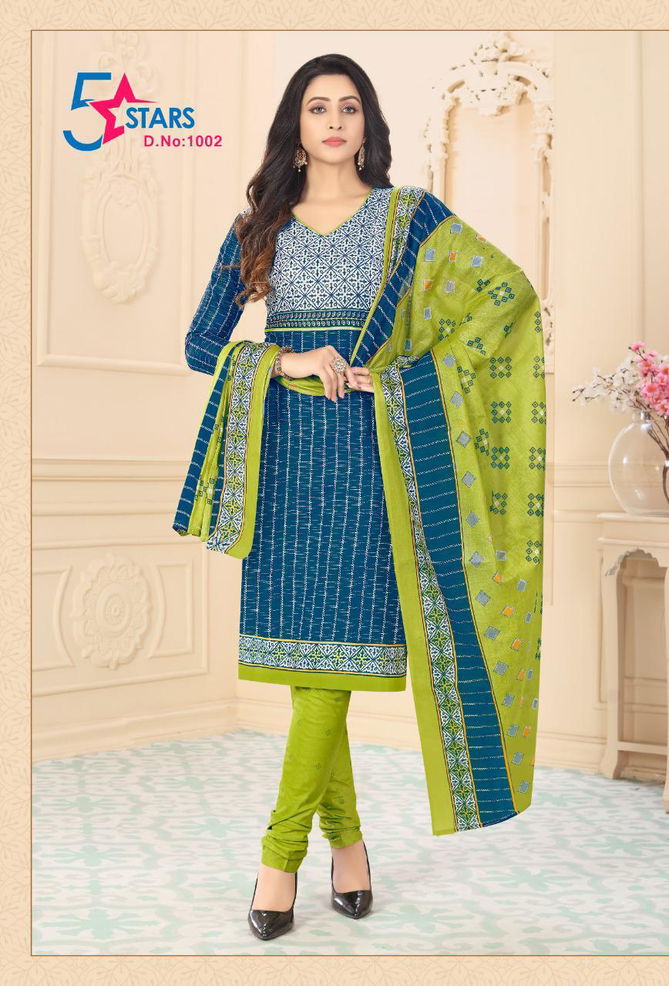 K Cotton Fabs 5 star Exclusive Printed  Casual Wear Cotton Dress Material Collection
