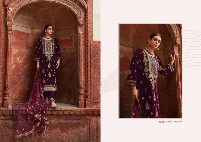 Deepsy Tahjib 13001 Series Velvet Pakistani Salwar Suit Wholesale Online