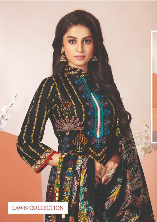 Aarvi Fashion Nur 2 Karachi Cotton Dress Material Collection
