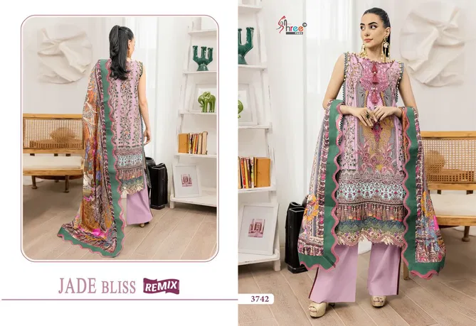 Jade Bliss Remix By Shree Printed Cotton Pakistani Suits Exporters In India