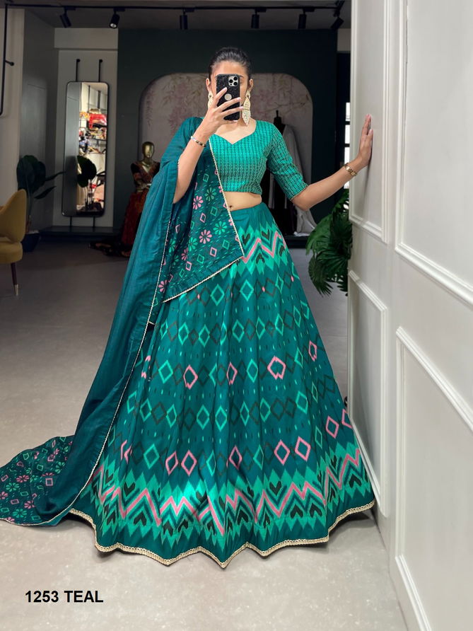 Aawiya 1253 Colours Vaishali Silk Printed Occasion Wholesale Lehenga Choli In India