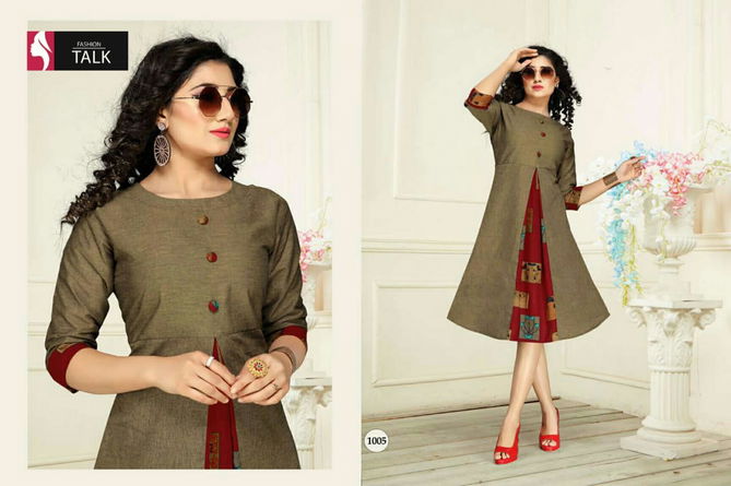 Ft Freny 2 Latest Designer Regular Wear Handloom Cotton Fancy Designer Kurtis Collection
