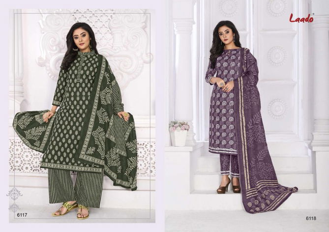 Laado Print 61 Fancy Regular Wear Cotton Printed Dress Material Collection