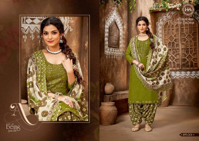 Harshit Patiyala Babes 2 Regular Wear Designer Cotton Dress Material Collection