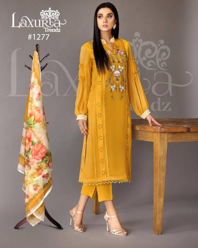 Laxuria Trendz 1277 Georgette Pakistani Readymade Suits Catalog
