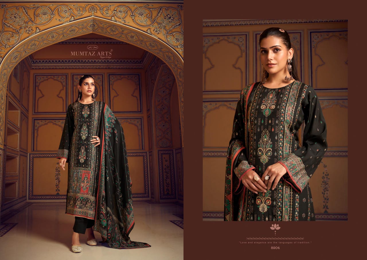 Nayaab Aafreen By Mumtaz Viscose Maslin Digital Printed Dress Material Exporters In India