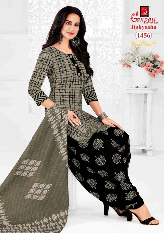 Ganpati Jighyasha 14 Latest Fancy Regular Wear Printed Cotton Salwar Suit Collection
