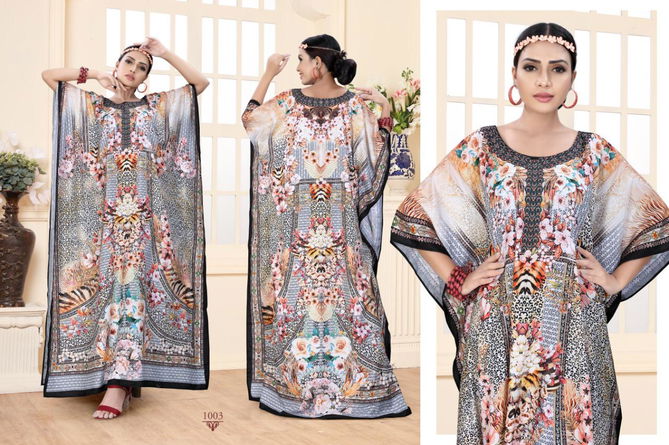 JUGNII GAZAL-THE KAFTAN COLLECTION VOL-19 LATEST DESIGN AND SMOOTH SHIMMER COTTON FABRIC  