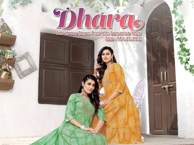 Dhara 101 New Designer Fancy Ethnic Wear Anarkali Kurti Collection