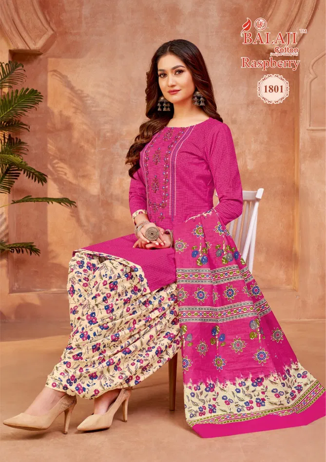 Raspberry Vol 18 By Balaji Cotton Dress Material Suppliers In India