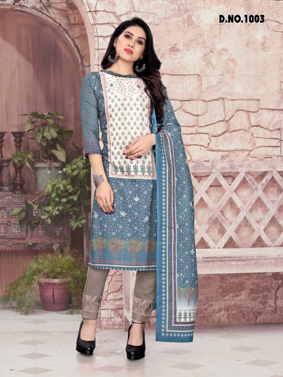 Naaz 1 Beautiful Designer Casual Daily Wear Printed Cotton Dress Material Collection
