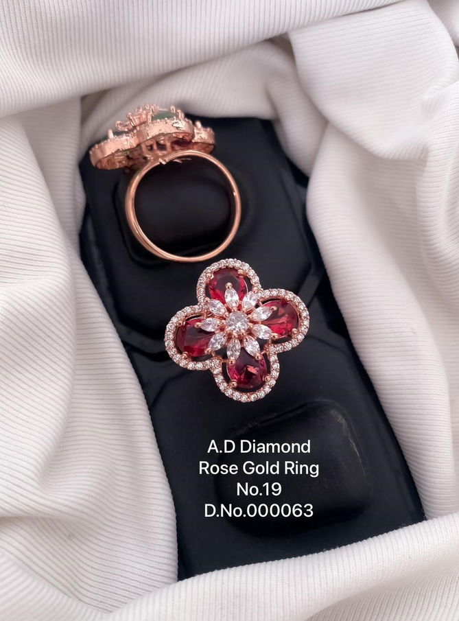 AD Rose Gold Ring  Exporters in India