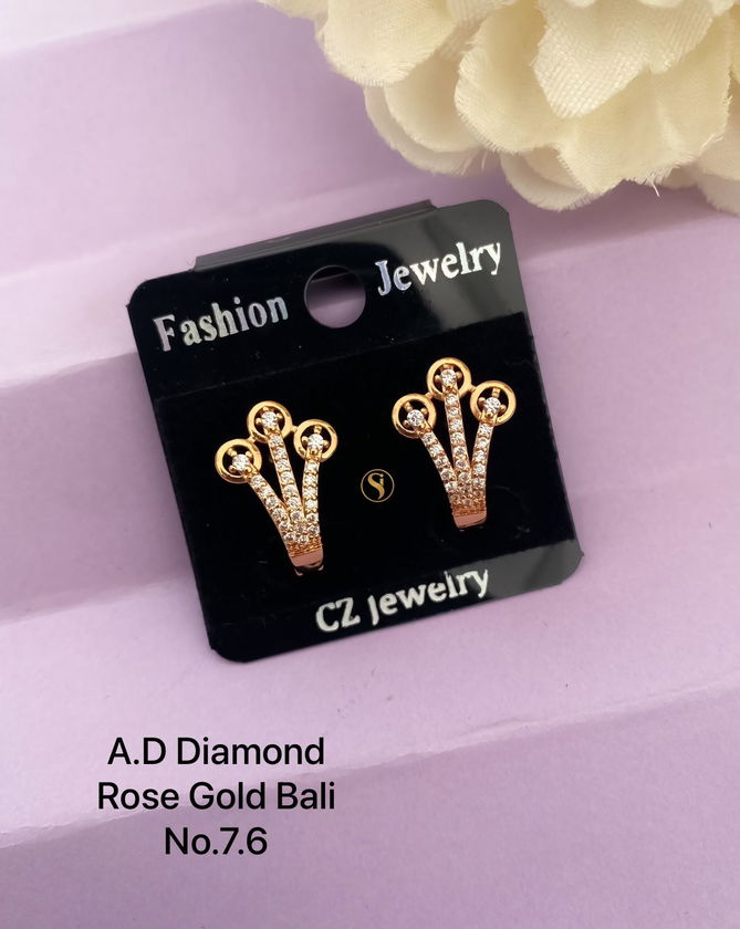 Diamond Rose Gold And Silver Tops Exporters in India