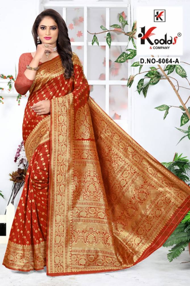 Skoda 6064 Latest Fancy Designer Silk Festive Wear Rich Pallu Designer Saree Collection
