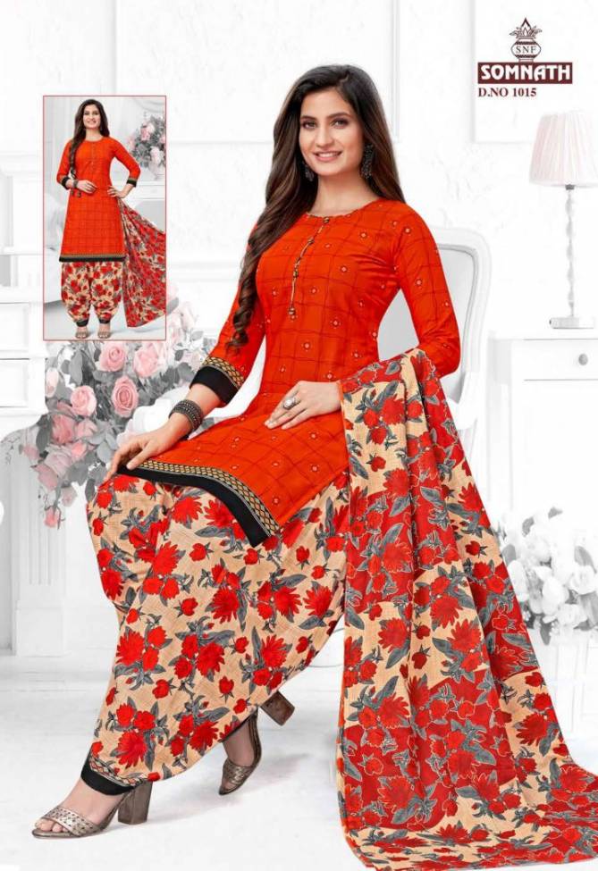 Somnath Sangini 1 Regular Wear Cotton Printed Readymade Dress Collection
